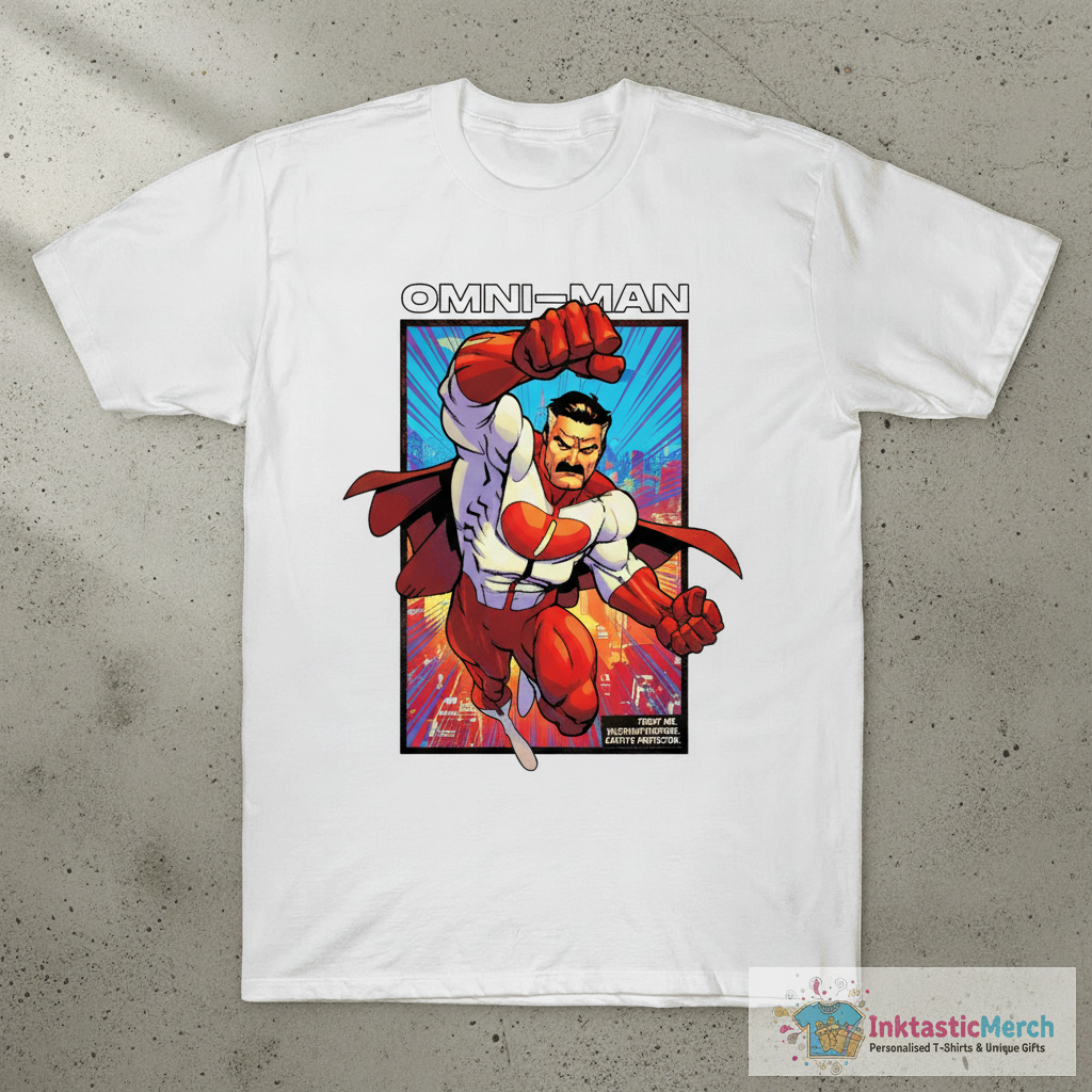 Omni-Man Black and White T-Shirt 1 Omni-Man Black and White T-Shirt