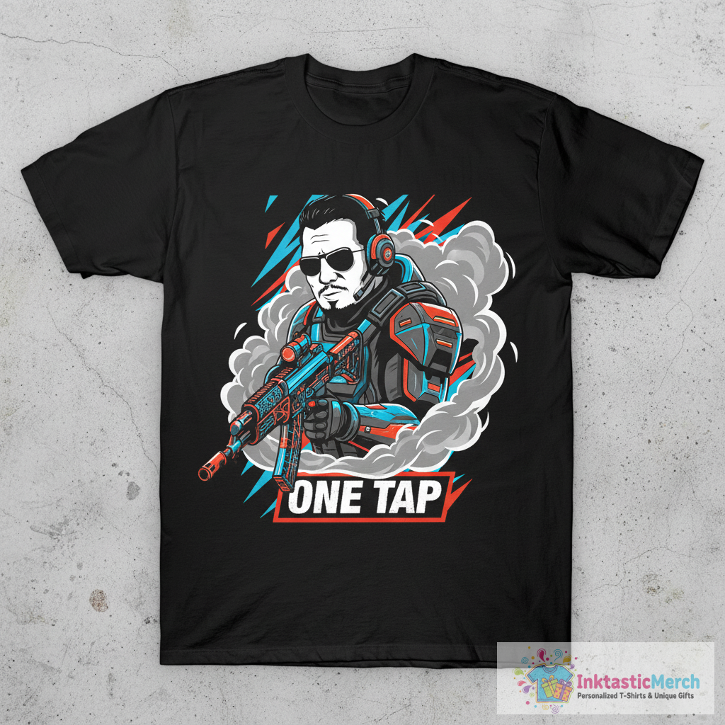 One Tap - Terrorist CSGO T-Shirt 1 One Tap - Terrorist CSGO T-Shirt