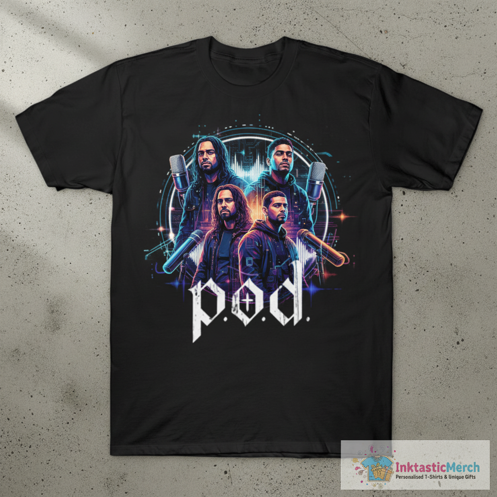 POD Music Band T-Shirt 1 POD Music Band T-Shirt