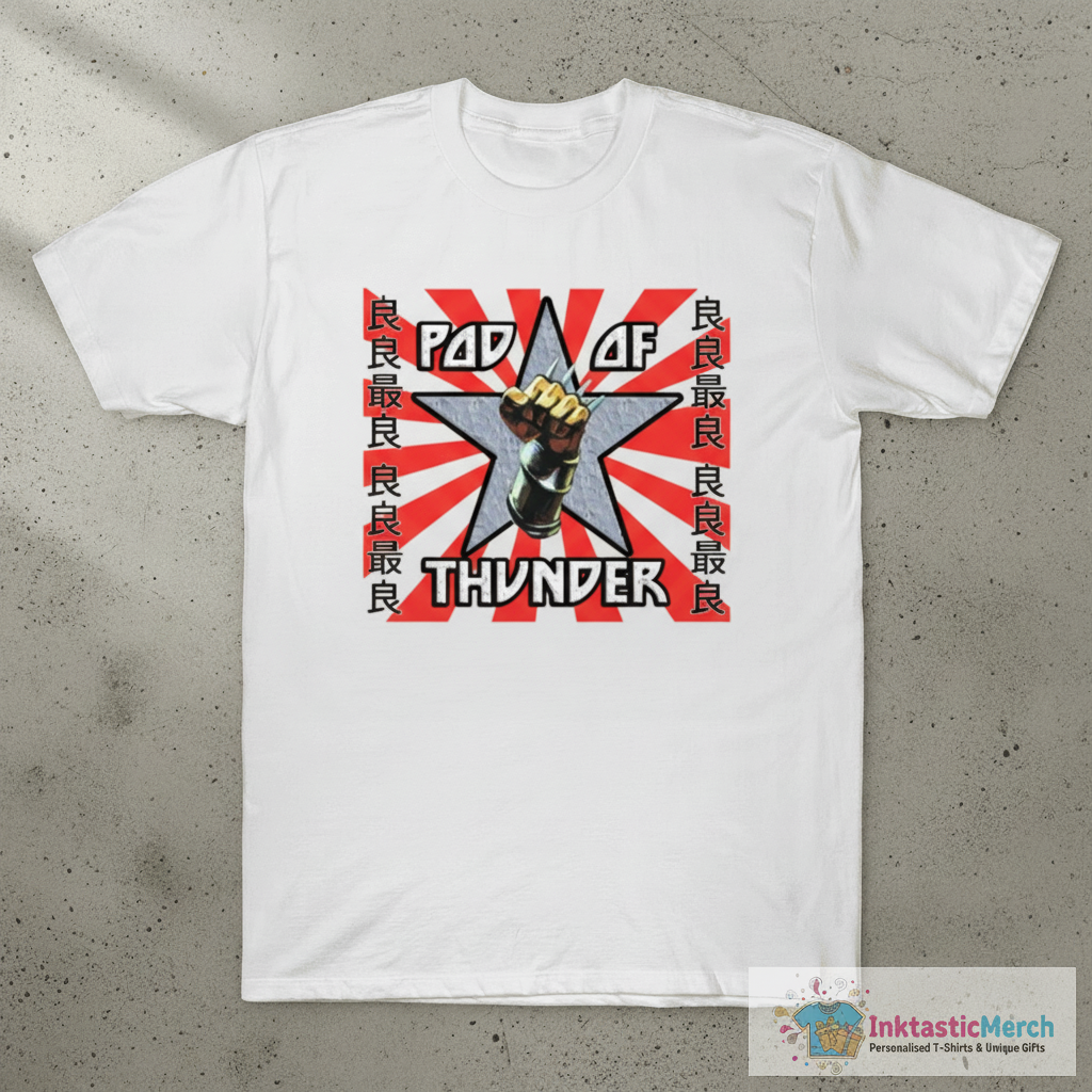 POD OF THUNDER RISING SUN GGRG RED T-Shirt 1 POD OF THUNDER RISING SUN GGRG RED T-Shirt