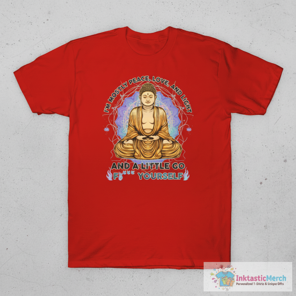 Peace, Love, Light & a Little Go F*** Yourself T-Shirt 1 Peace, Love, Light & a Little Go F*** Yourself T-Shirt