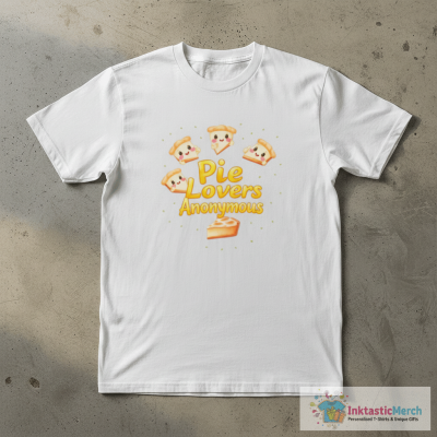 Pie Lovers Anonymous Cute Thanksgiving Pie Art T-Shirt