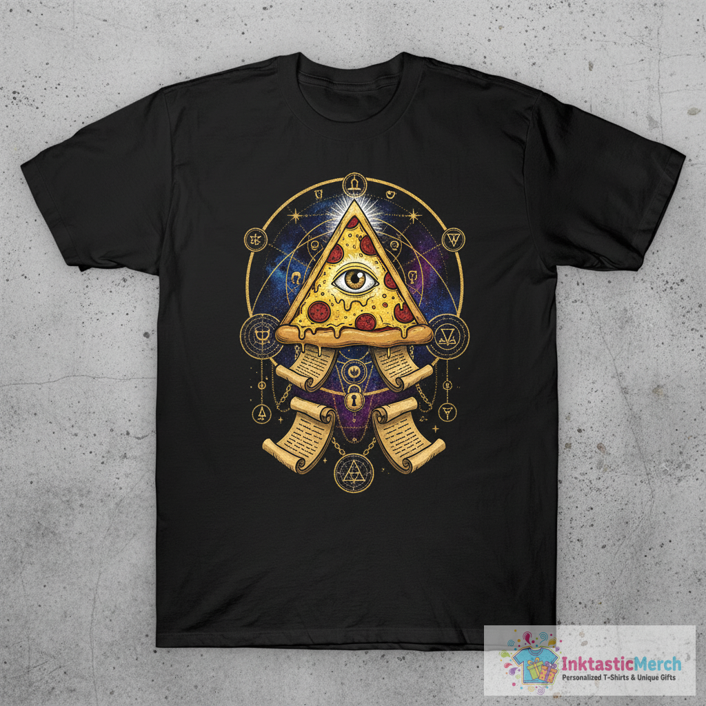 Pizza Illuminati T-Shirt 1 Pizza Illuminati T-Shirt