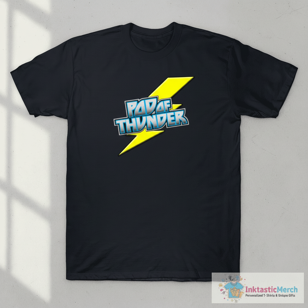 Pod of Thunder Lighting Bolt Logo T-Shirt 1 Pod of Thunder Lighting Bolt Logo T-Shirt
