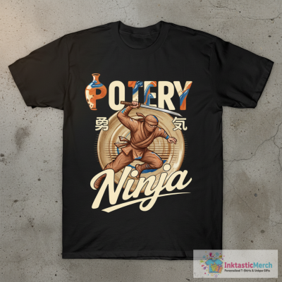 Pottery Ceramics Artist Ninja Pottery Ninja T-Shirt