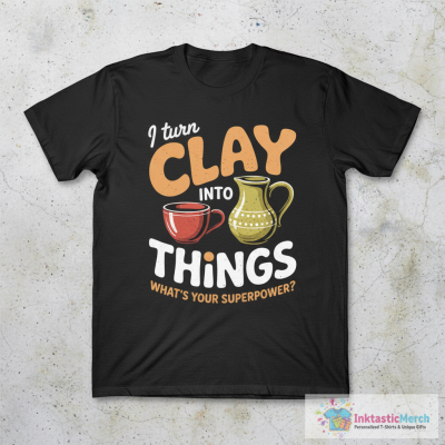 Pottery Ceramist Potter Handmade Clay Artist Thrower T-Shirt