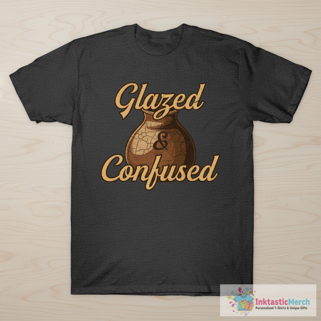 Pottery " Glazed And Confused " T-Shirt 1 Pottery " Glazed And Confused " T-Shirt