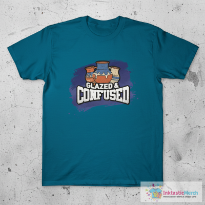 Pottery Lover " Glazed And Confused " T-Shirt