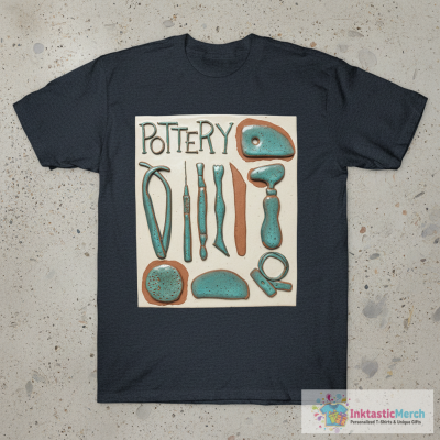 Pottery Tools Tshirt - Ceramic Studio Shirt T-Shirt