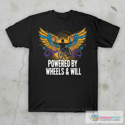 Powered By Prosthesis Funny Limb Pride Humor T-Shirt
