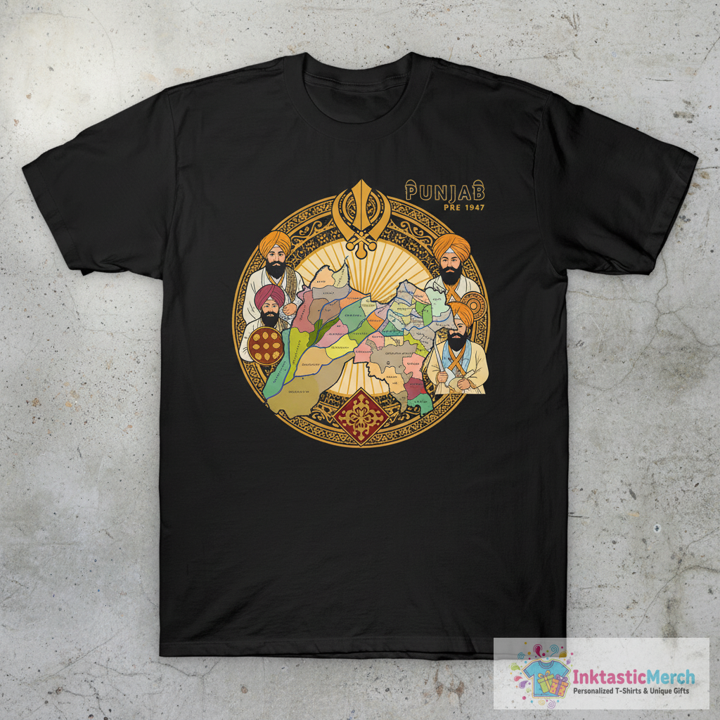 Punjab Pre Partition T-Shirt 1 Punjab Pre Partition T-Shirt
