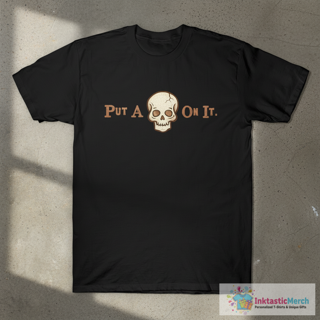 Put A White Skull On It T-Shirt 1 Put A White Skull On It T-Shirt