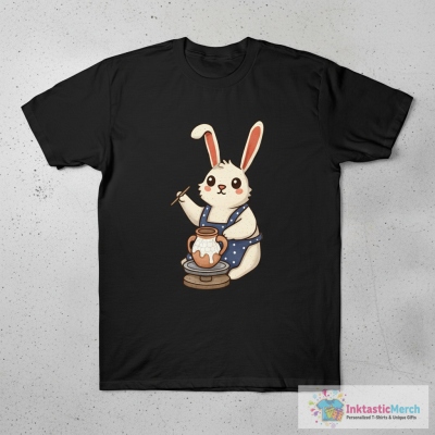 Rabbit making pottery T-Shirt