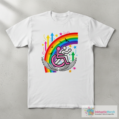 Rainbow Wheelchair Accessibility T-Shirt