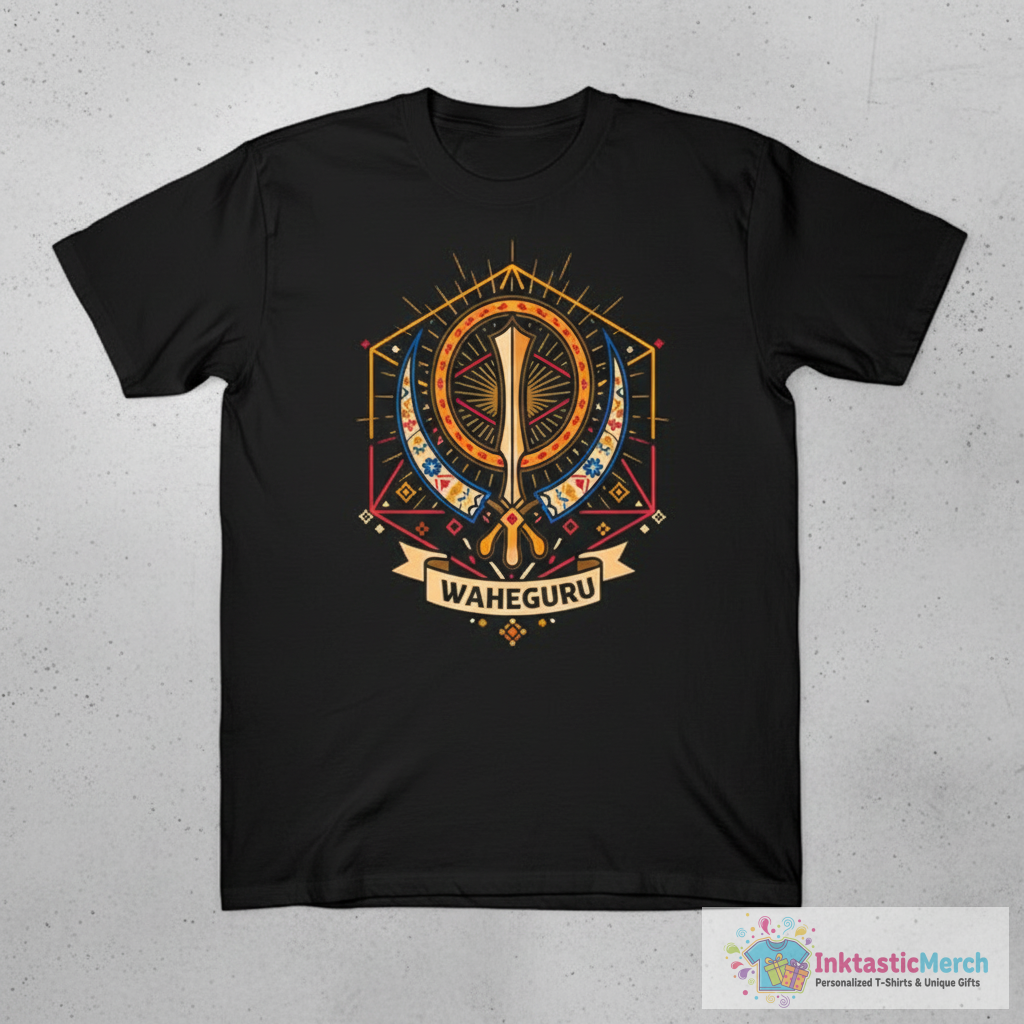 Retro 80s Sikh Khanda T-Shirt 1 Retro 80s Sikh Khanda T-Shirt