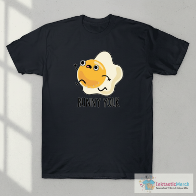 Runny Yolk Cute Food Egg Pun T-Shirt