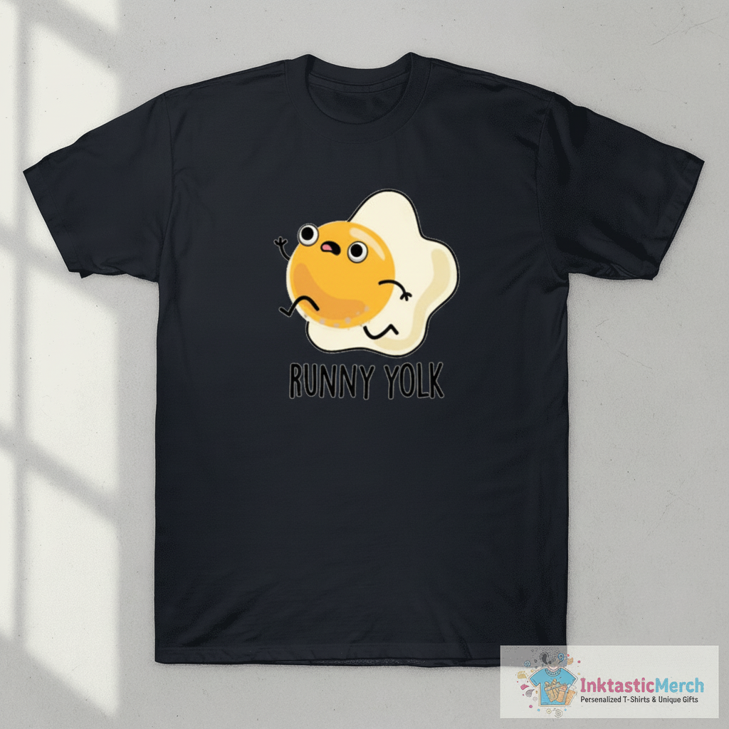 Runny Yolk Cute Food Egg Pun T-Shirt 1 Runny Yolk Cute Food Egg Pun T-Shirt