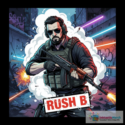Rush B CSGO Counter-Strike Global Offensive Gaming T-Shirt
