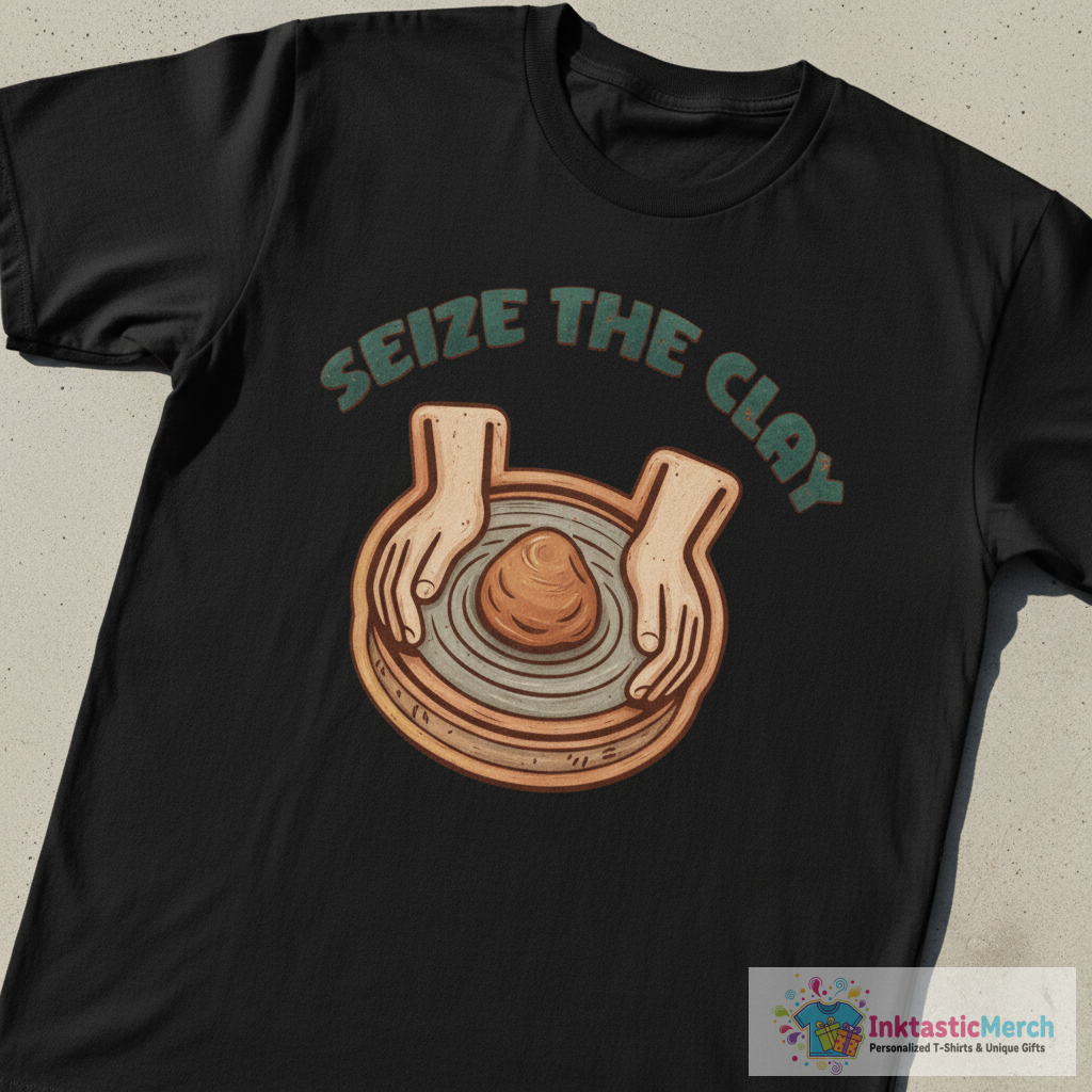 Seize The Clay Pottery Wheel T-Shirt 1 Seize The Clay Pottery Wheel T-Shirt