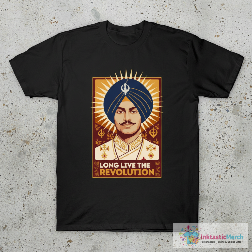 Shaheed Bhagat Singh Revolution T-Shirt 1 Shaheed Bhagat Singh Revolution T-Shirt
