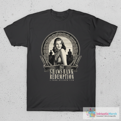 Shawshank Redemption alternative movie poster - Rita Hayworth T-Shirt