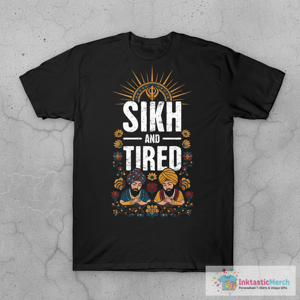 Sikh And Tired T-Shirt 1 Sikh And Tired T-Shirt