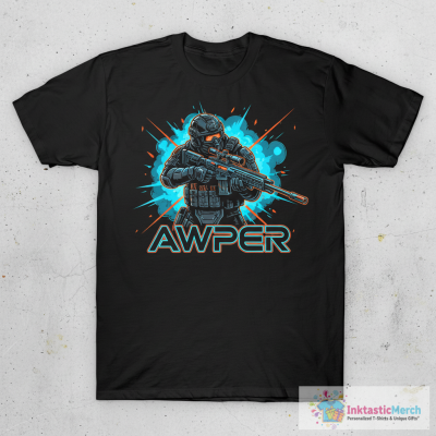 Sniper Awper CSGO PUBG Inspired Gaming T-Shirt