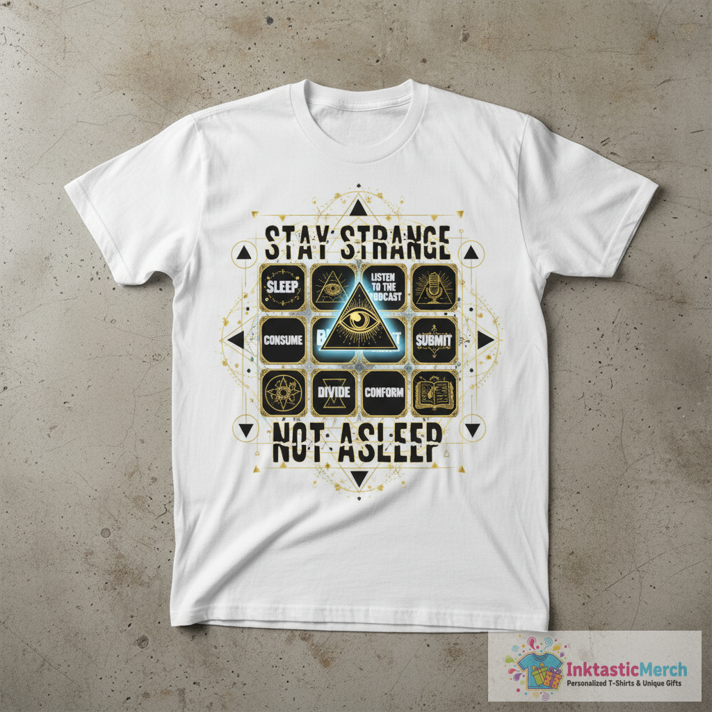 Stay Strange! Not Asleep! T-Shirt 1 Stay Strange! Not Asleep! T-Shirt