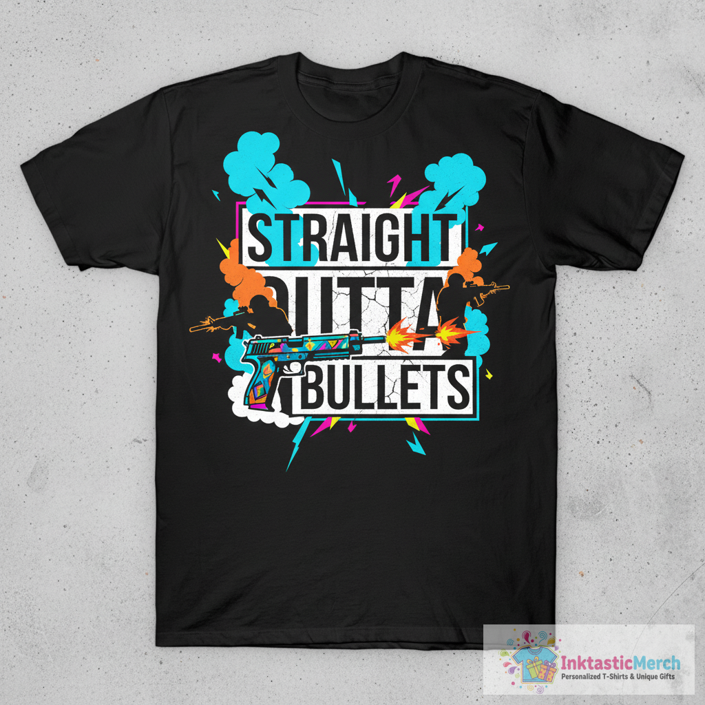 Straight Outta Bullets - CSGO T-Shirt 1 Straight Outta Bullets - CSGO T-Shirt