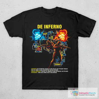 T-Shirt Csgo Inferno map T-Shirt