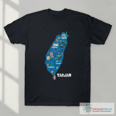 Taiwan Illustrated Map T-Shirt
