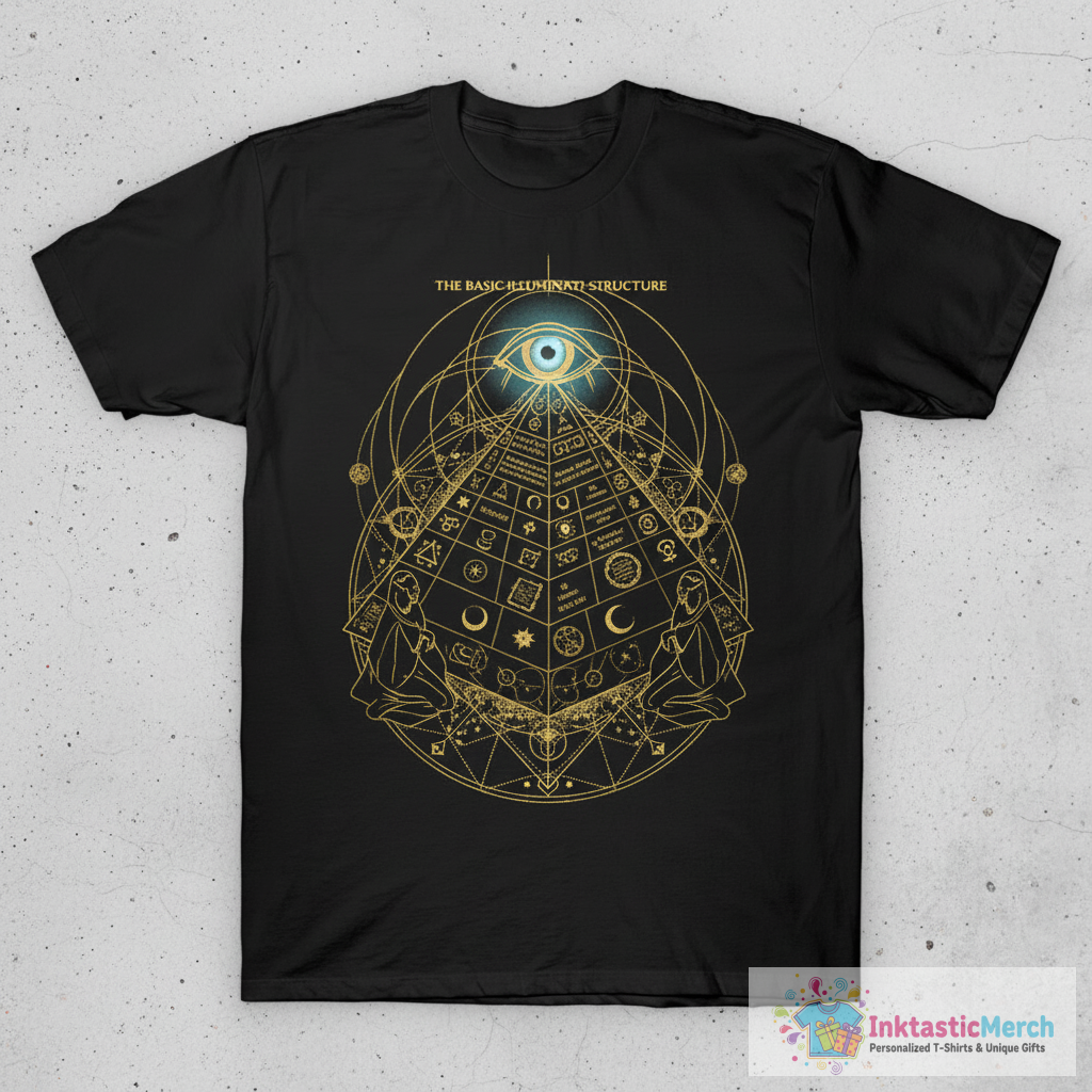 The Basic Illuminati Structure T-Shirt 1 The Basic Illuminati Structure T-Shirt