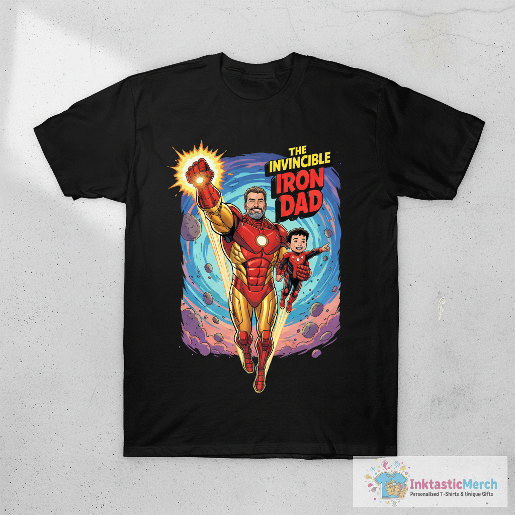 The Invincible Iron Dad T-Shirt 1 The Invincible Iron Dad T-Shirt