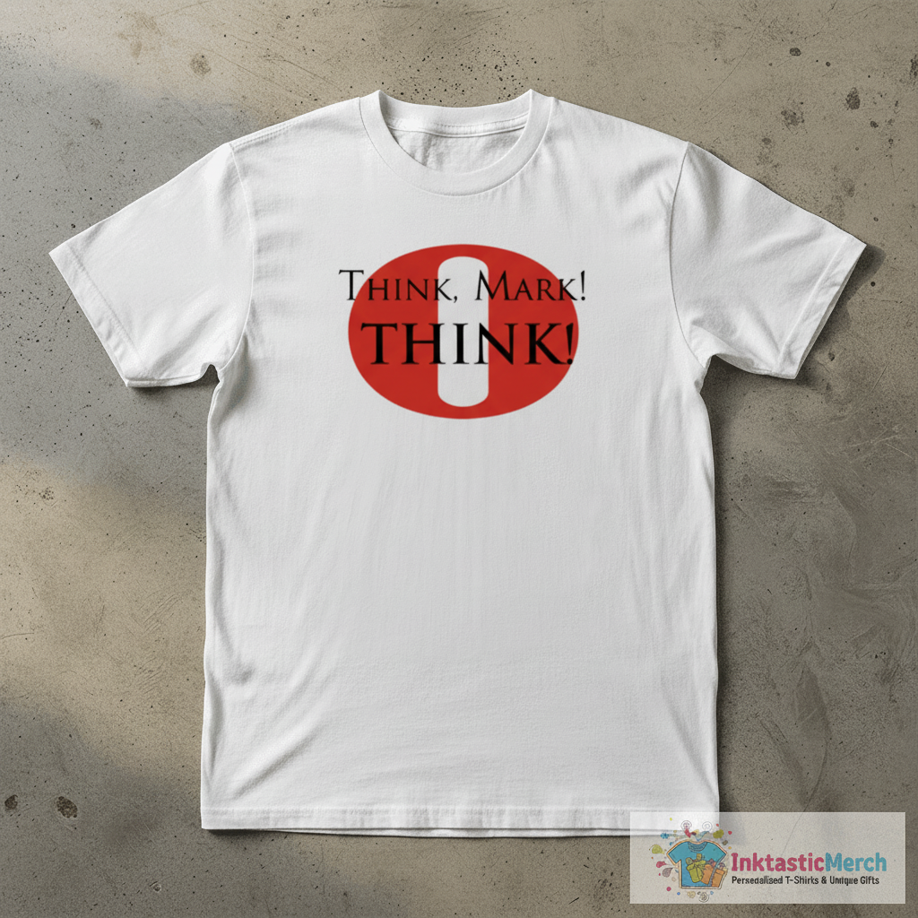 Think Mark Think! (Black Lettering) T-Shirt 1 Think Mark Think! (Black Lettering) T-Shirt