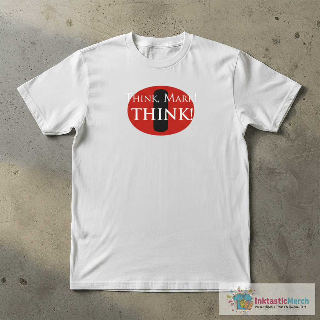 Think Mark Think! (White Lettering) T-Shirt 1 Think Mark Think! (White Lettering) T-Shirt