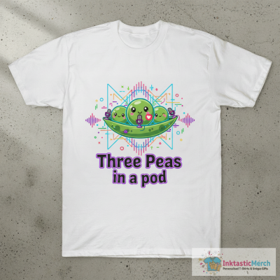 Three Peas In A Pod Triplets For Parents Triplet T-Shirt