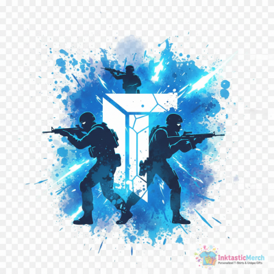 Titan Splat - Blue T-Shirt