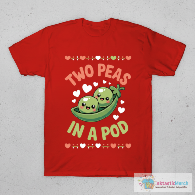 Two Peas In A Pod, Kawaii Vegan T-Shirt