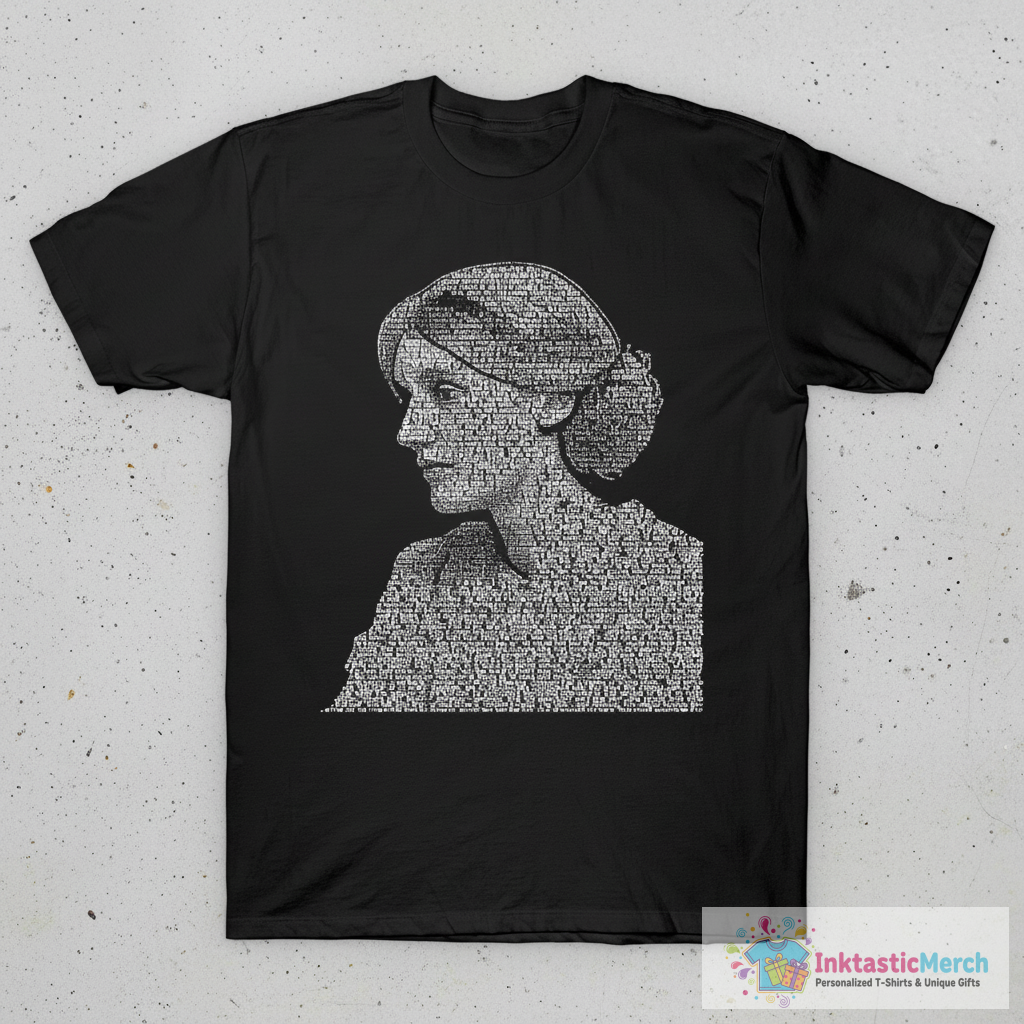 Virginia Wolf word portrait (with the opening lines from Mrs. Dalloway) T-Shirt 1 Virginia Wolf word portrait (with the opening lines from Mrs. Dalloway) T-Shirt