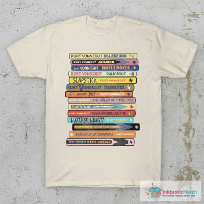Vonnegut Book Stack T-Shirt