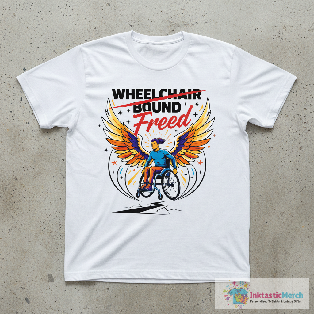 Wheelchair Freed T-Shirt 1 Wheelchair Freed T-Shirt