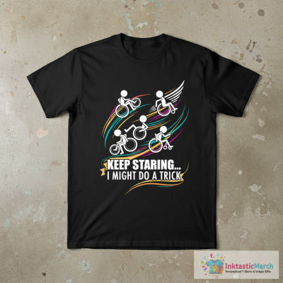 Wheelchair - Keep Staring I might do a trick w T-Shirt