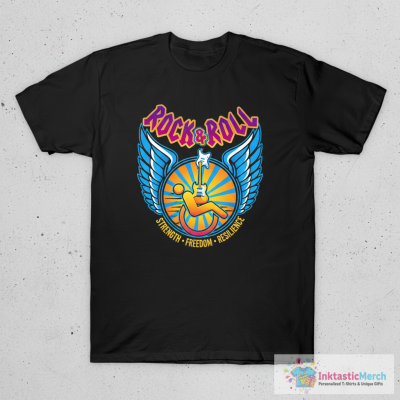 Wheelchair humor rock and roll logo T-Shirt