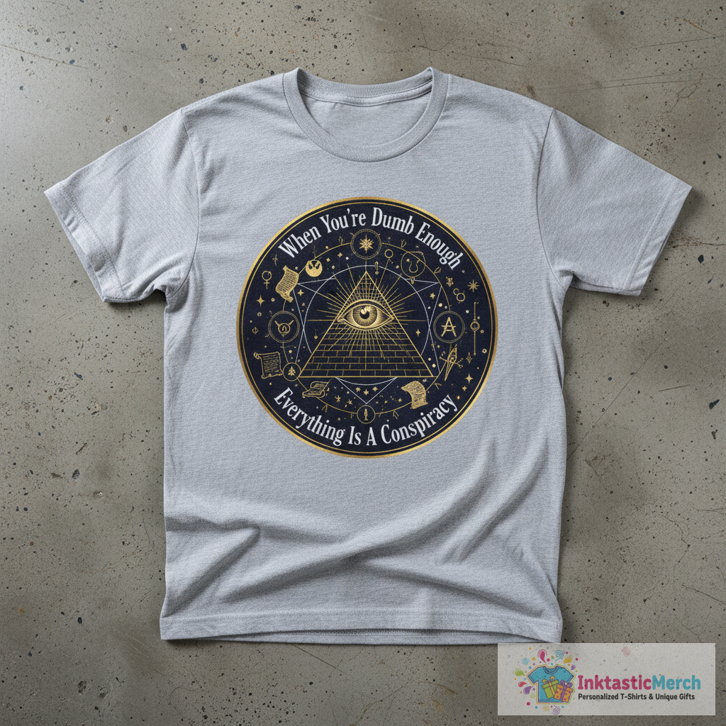 When You're Dumb Enough Everything Is A Conspiracy T-Shirt 1 When You're Dumb Enough Everything Is A Conspiracy T-Shirt