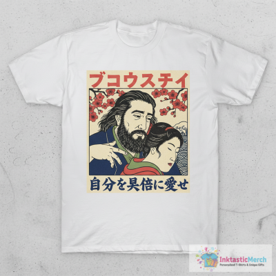 charles bukowski love yourself first vintage art T-Shirt