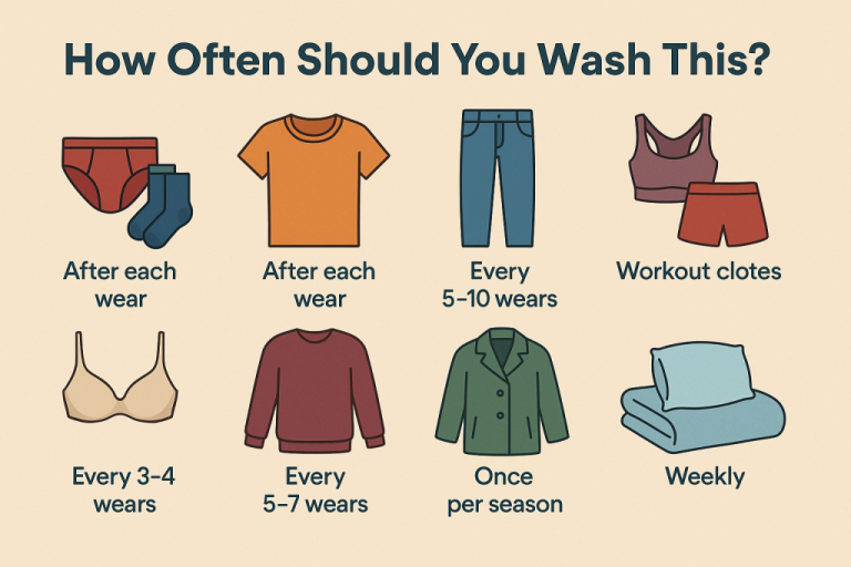 Laundry Guide: How Often to Wash Every Item in Your Closet 2 how often should you wash common clothing items 2 1024x683 1