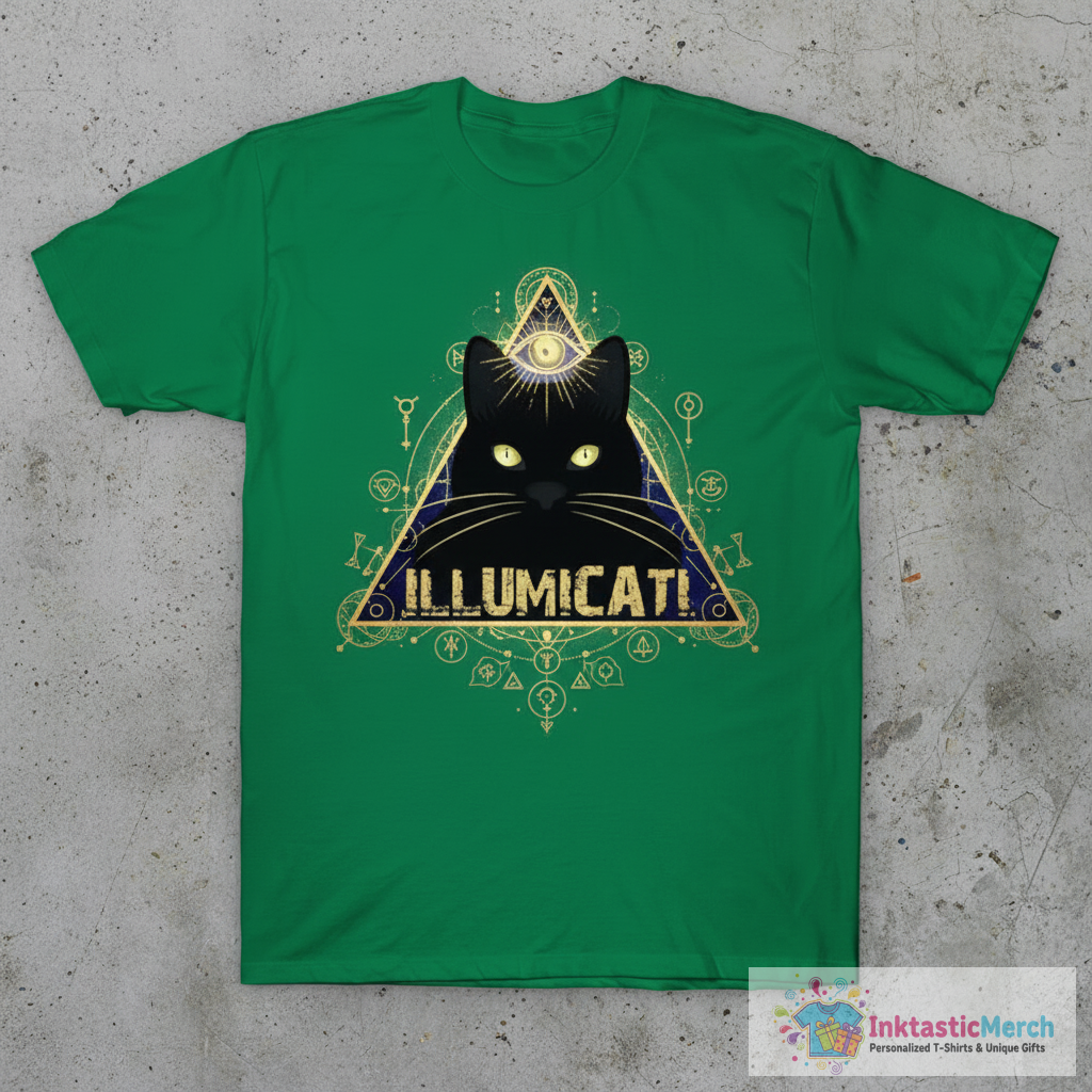 illumicati funny cat T-Shirt 1 illumicati funny cat T-Shirt