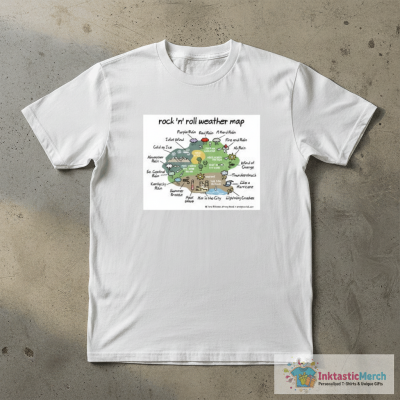 rock 'n' roll weather map T-Shirt