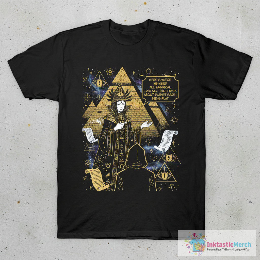 there is no evidence about flat earth T-Shirt 1 there is no evidence about flat earth T-Shirt