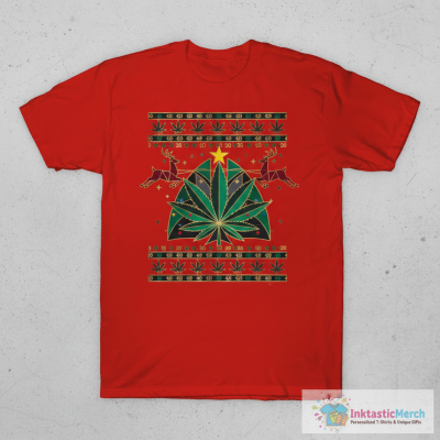 420 Cannabis Reindeer Christmas Sweater